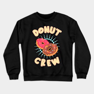 Donut Crew Birthday Party Doughnut Squad Kids Back to School Crewneck Sweatshirt